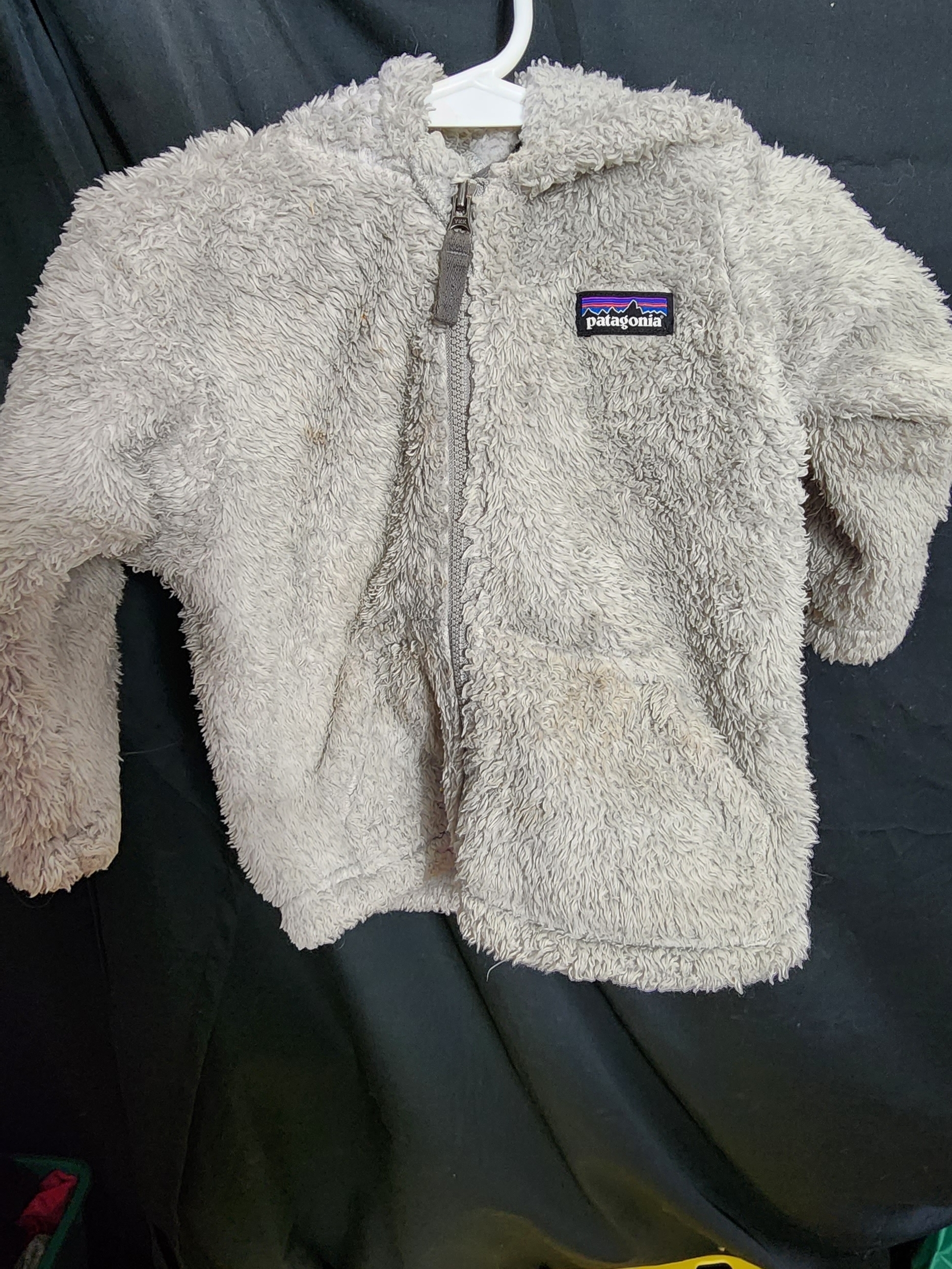 Patagonia Cozy Fleece Zip Hoodie - Light Gray